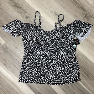 Black & White swim top